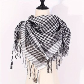 Resim 1 adet/2 adet Orta Doğu Müslüman Başörtüsü Eşarp - Nefes Alabilen Çizgili Desen, Unisex Moda Çok Yönlü Boyunluk Erkekler ve Kadınlar için, Makinede Yıkanabilir, Günlük Hafta Sonu Giyimi, Şık Başlık, Zarif Aksesuar, Yumuşak Doku, Siyah Beyaz Damalı Eşarp, Siyah Beyaz Eşarp, Kadınlar için Eşarp, Kadınlar için Şık Eşarp, Kadınlar için Şallar ve Bezler, Kadınlar için Şallar, Kadınlar için Zarif Eşarp, Kadınlar için Şık Eşarp, Kadınlar için Kışlık Eşarp, Kadınlar için Hijab Eşarp, Kadın Eşarp 