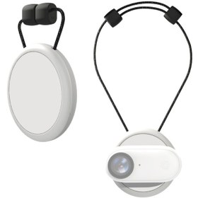 Resim Insta360 İçin 3 Puluz Manyetik Kolye Tutucu Hızlı Bırakma Boyun Kayışı Beyaz 