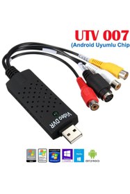 Resim Gplus Utv007 Chip Android Otg Windows 10 Uyumlu Usb Video Capture Kartı 