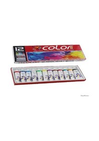 Resim Colorbank Guaj Boya Seti 12'Li Çok Renkli 
