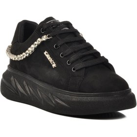 Resim WALKWAY Siyah Süet Kadın Spor Ayakkabı Lady 7081 Z 