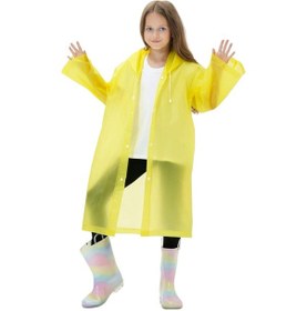 Resim Tezzgelsin Çocuk Rüzgar Geçirmez Kapüşonlu Yağmurluk Sarı 
