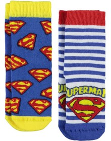Resim Superman Havlu 2'li 2-12 Yaş Erkek Soket Çorap - Standart / 8-9 Yaş 