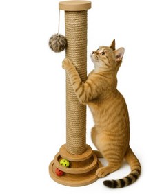 Resim Kedi Tırmalama Çubuğu Ve Oyuncağı 64 CM 
