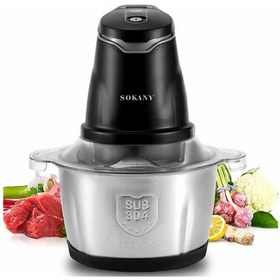 Resim 400w Elektrikli Et Kıyma Makineleri Mutfak Sebze Doğrayıcı 