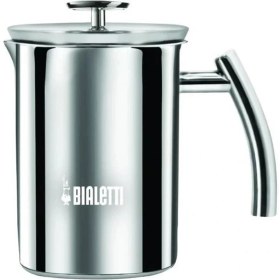 Resim AyrStore - Süt Köpürtücü - 330ML - Paslanmaz Çelik Gövde ve Kapak - Çift Diskli Çırpıcı Kapak - Tüm 
