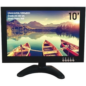Resim DESTE ELEKTRONİK 10''İNÇ HD Araç Tv Lcd Monitör Hdmı Vga Bnc Rca 