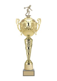 Resim Odak Kupa - Figürlü Kupalar - Bowling Kadın Figürlü Kupalar Fg-090 A - 67 Cm Altın - Beyaz 