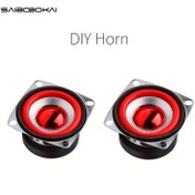 Resim 2 adet SAIBOBOKAI DIY Boynuz Hoparlörler - 53mm Kare Manyetik Boynuzlar, 4Ω/5W, Kırmızı ve Siyah, Manuel Montaj, DIY Mini Hoparlörler, Elektronik Klavye, Fonograf, Koaksiyel Kombine Tasarım, Fonograf Aksesuarları, Şık Ses Bileşenleri, Dayanıklı Ses Parçaları 