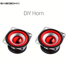 Resim 2 adet SAIBOBOKAI DIY Boynuz Hoparlörler - 53mm Kare Manyetik Boynuzlar, 4Ω/5W, Kırmızı ve Siyah, Manuel Montaj, DIY Mini Hoparlörler, Elektronik Klavye, Fonograf, Koaksiyel Kombine Tasarım, Fonograf Aksesuarları, Şık Ses Bileşenleri, Dayanıklı Ses Parçaları 