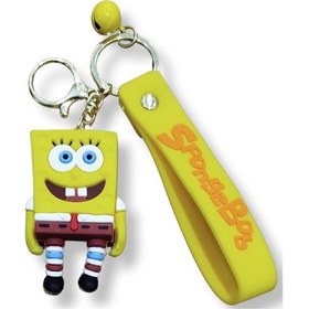 Resim Sünger Bob Karepantolon Premium 3d Figürlü Bilek Kayışlı Anahtarlık - 1 Adet 