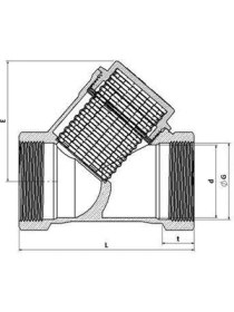 Resim Belle Fusion Mey Ithalat® 3/4 Filtre Pislik Tutucu Pirinç 
