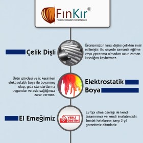 Resim Fınkır Ev Tipi Fındık, Ceviz, Badem, Kayısı Çekirdeği Kırma Makinesi (Komple Metal) 