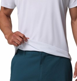 Resim Columbia Zero Rules Lıght Ss Crew Erkek Beyaz Teknik Kısa Kollu T-shirt Ao2717-100 