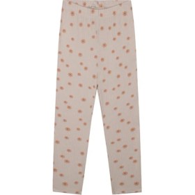 Resim Antebies Bej Bambu Kumaş Kız Çocuk Pijama Takımı 