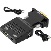 Resim MAXGO 2170 Vga To Hdmi Dönüştürücü Çevirici Kablo Adaptör Görüntü Ses Destekli 