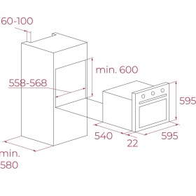Resim Teka Hak 629 Wh Autoperfect Turbo Buhar Destekli Beyaz Ankastre Fırın 