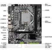Resim Seclife H610DA1 Intel LGA1700 Ddr4 Matx 1700P Anakart 