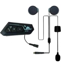 Resim Beruflic Intercom Bluetooth Kask Kulaklık Motosiklet Kulaklık 5.0 Bluetooth 