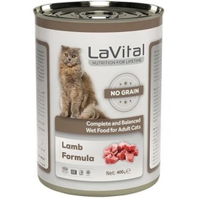 Resim La Vital Kuzu Etli Konserve Yetişkin Kedi Maması 400 G 