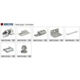 Resim Albatur 51 Kg Sürgülü Kapı Mekanizması (ALB-M20 7310) 
