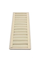 Resim Yerli Üretim Süet Kumaş Krem Renk 25 Cm / 11,5 Cm Kelepçe-bilekli Krem 