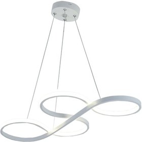 Resim Tt025-By Tt Aydınlatma Yılan Modeli Mat Beyaz Led Avize 
