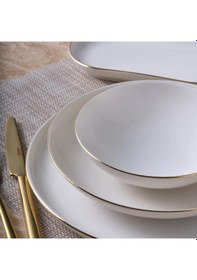 Resim Güral Bilbao 27 Parça 6 Kişilik Yemek Takımı Altın Yaldız 20 4858621 