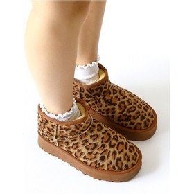 Resim Lilly-anne Kahve Süet İçi Kürklü Kısa Bot 001 