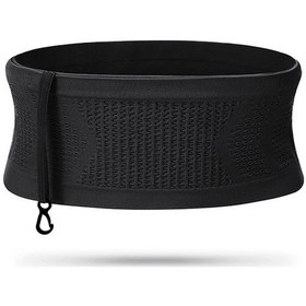 Resim Pazly Gri Spor Bel Çantası, Nylon-polyester, 360 Açılış, Soluk, Kaymamaz, Anahtar Tutucu, Koşu Bisiklet İçin Gri Gri 