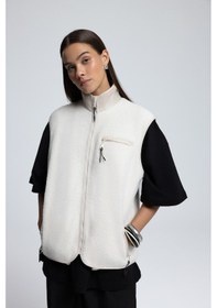 Resim Mai Collection Mai Studios Co. Alberg Bej Salaş Teddy Yelek Bej 