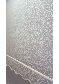 Resim 1.Kalite Oval Desenli Çift Mekanizmalı Tül Stor Perde 