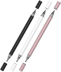 Resim Microcase Universal Telefon Tablet iPad 2in1 Disk Uçlu Stylus Pen Dokunmatik Kalem - AL3463 (Rose Gold) 