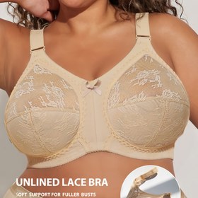 Resim BODIMODA Büyük Beden Kablosuz Sütyen - Alt Teli Yok, Geniş Askılı Sütyenler Kadınlar İçin, Büyük Beden 38D-46D, Dolgusuz Rahat Uygunluk, Günlük ve Özel Gün Sütyenler, Seksi Dantel Kenar, Kablosuz Sütyenler Kavisli Kadınlar İçin, Rahat İç Giyim, Zarif İç Giyim, Pürüzsüz Dokuma, Destekli İç Giyim, Şık Kadınlar, Dikişsiz Tasarım, Nefes Alabilen Malzeme, Tam Beden Sütyenler 