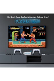 Resim FaroxTech M15 Ultra Çift Kollu Retro Klasik Stick Oyun Konsolu Ps5 Tasarım 20.000 Oyun Yüklü 