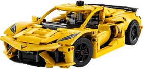 Resim LEGO Technic Chevrolet Corvette Stingray 42205 - 9 Yaş ve Üzeri Erkek ve Kız Çocukları için Silindirli Motor ve Diferansiyel İçeren Yapım Seti, Çocuklar ve Yetişkinler için Hediye Fikri (732 Parça) 