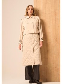 Resim Ftz Women Kadın İkili Trenç Beige 31253 Beige 