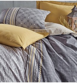 Resim Cotton Box Ranforce Toprak Tek Kişilik Nevresim Takımı-Nedra Bej 