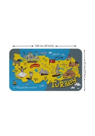 Resim Eğitici Ve Öğretici Cocuk Odası Türkiye Haritası Duvar Sticker-60x105-3881 Renkli 