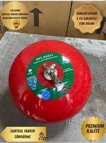 Resim 12 Kg Sprinkerli Tavan Tipi Gazlı Otomatik Söndürme Tüpü 