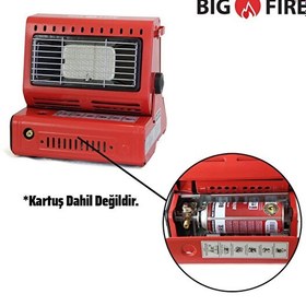 Resim Big Fire Maxi Portatif Kamp Sobası Kırmızı 