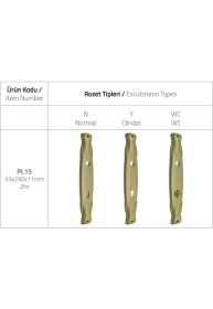 Resim Dıana Gold Aynalı Kapı Kolu Oda 
