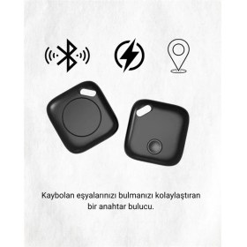 Resim Bluetooth Destekli Akıllı Takip Cihazı | Mobil Uygulama Kontrollü | Kaybolan Eşyalar Için Konum Bulma Teknolojisi 