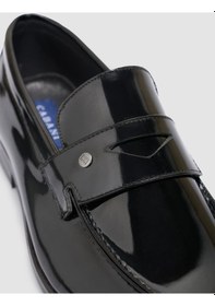 Resim Cabani %100 Hakiki Deri Siyah Rugan Erkek Klasik Ayakkabı Siyah 