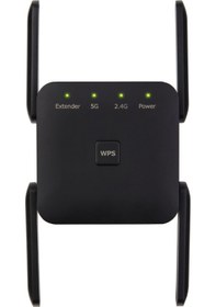 Resim Sones 1200mbps 2.4g / 5g Wifi Genişletici Güçlendirici Tekrarlayıcı Ethernet Portunu Destekler Siyah Ab Fişi 