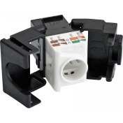 Resim Netlink U6KLBKJ-BK Utp Cat6 Kelebek Tip Keystone Jack Black 