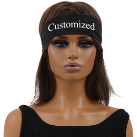 Resim DeeJey Kadınlar için Geniş Başlıklı Özel Başlıklı Bandı, Elastik, Teri Emici, Kaymayan Saç Halkası, Yoga, Spor Salonu, Spor için 