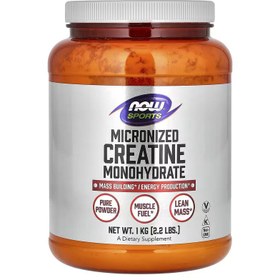 Resim NOW Foods Sports Micronized Creatine Monohydrate 1 kg 