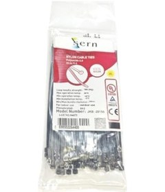 Resim 15cm Siyah Kablo Bağı 2,5 Mm Plastik Kelepçe - 100 Adet - Nylon Kablo Düzenleyici 