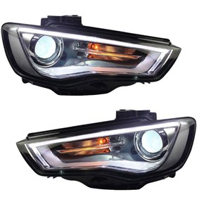 Resim Audi A3 2013-2016 Uyumlu S3 Görünüm Led Far 